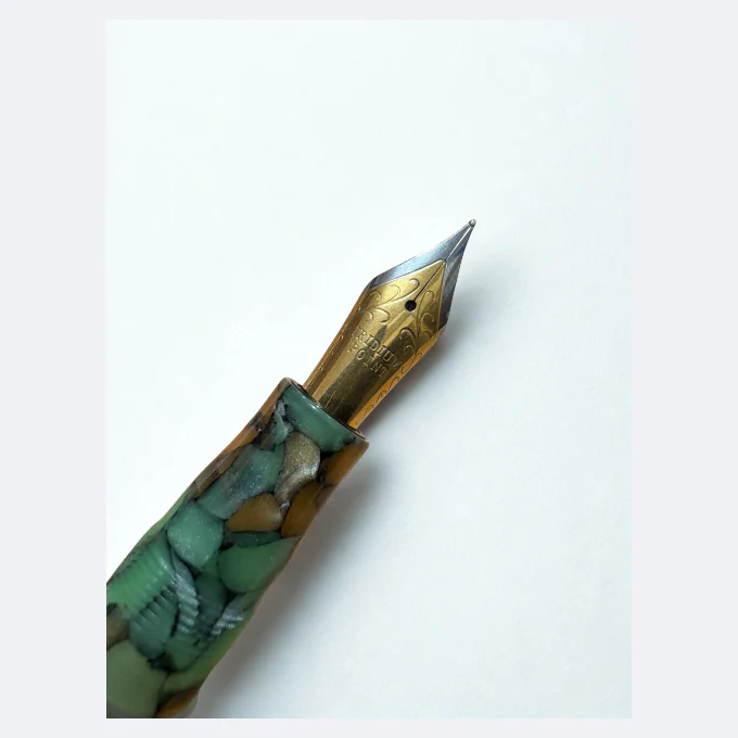 ADMOK 757 Piston Filler Resin Fountain Pen, Large Ink Capacity, Smooth Writing for Office & Gifts - Image 2