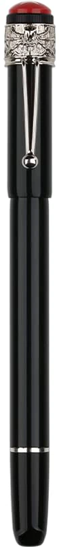 Moonman F9S Piston Fountain Pen Spider Pen Cap with Box, Black Metal Resin Writing Pen - Image 5