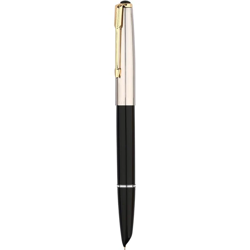 Hero 616 Fountain Pen with Iridium Extra-Fine 0.3mm Nib – Gold Cap, Smooth Writing, Lightweight Design with Converter – Available in Black, White, Yellow, Blue & Red - Image 5