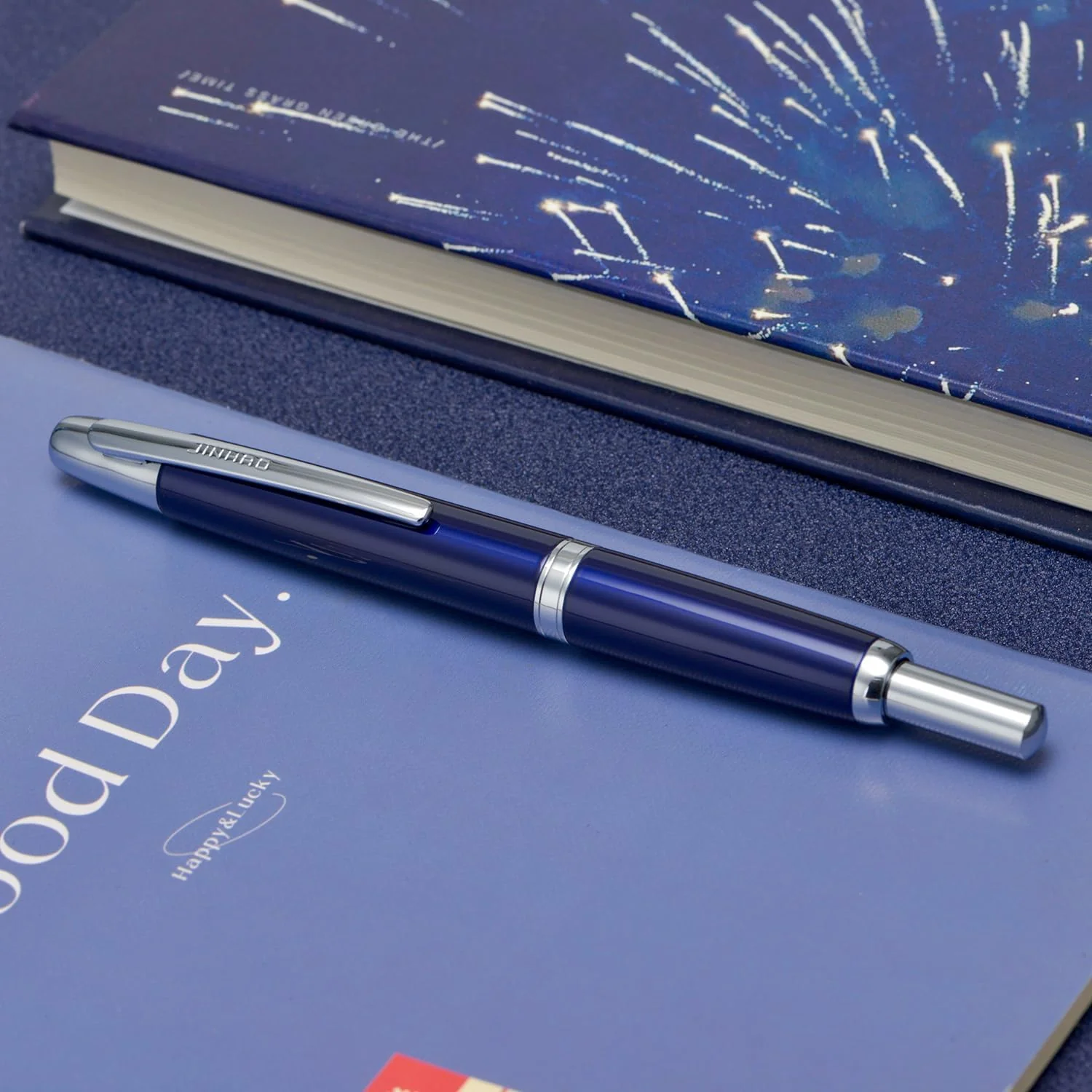 Jinhao 10 Capless Fountain Pen with Box,Retractable Fine Nib with Ink Converter Set (Silver Clip) - Image 21