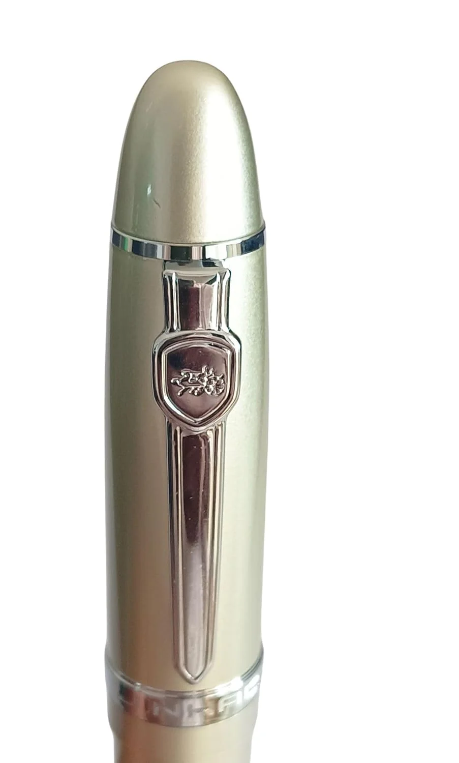 Jinhao 159 Heavyweight Signature Fountain Pen – Shiny Silver with Silver Trims, Streamlined Design, Medium Nib & Ink Converter - Image 5