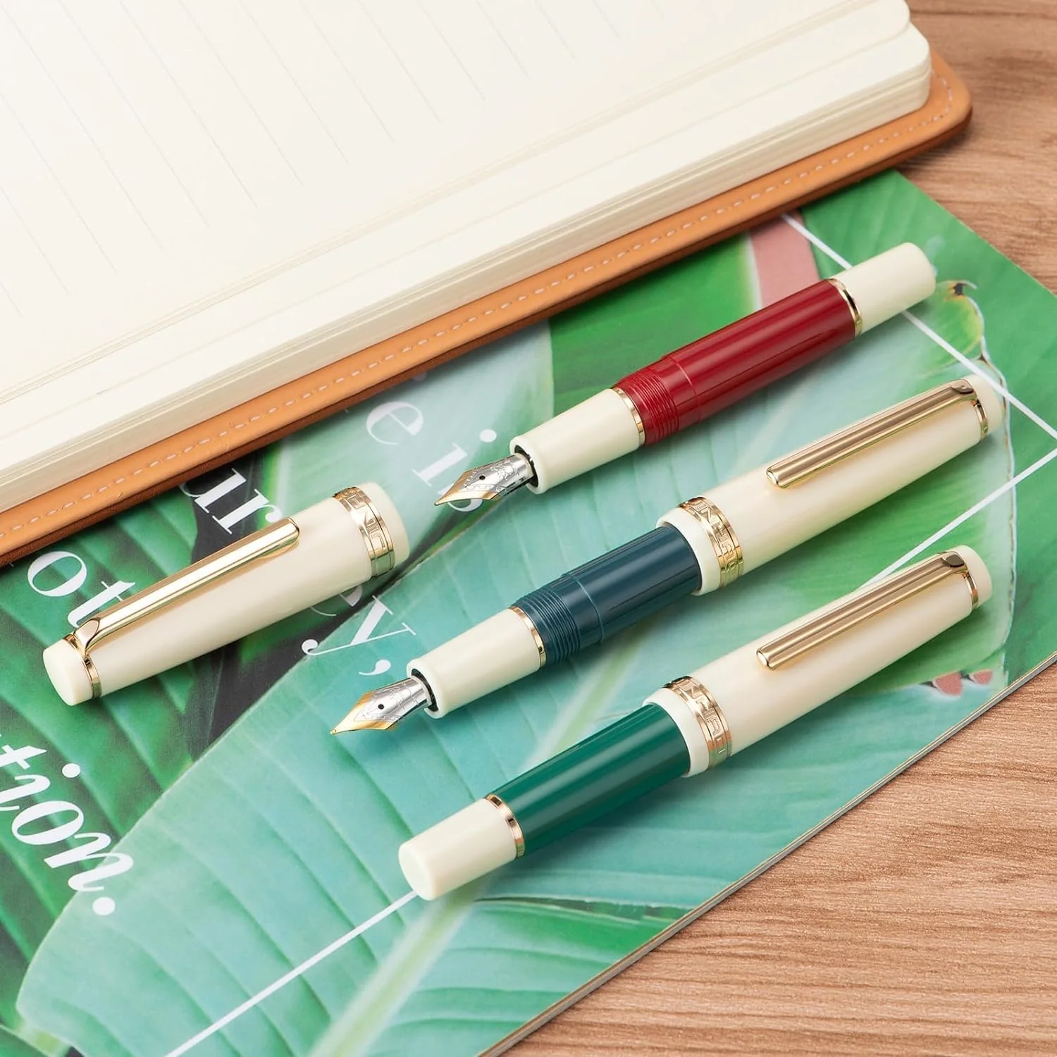 Jinhao 82 Mini Fountain Pen With Extra Fine , Smooth Writing Pocket Pen, Gold Trim, Acrylic Grey, Includes Converter - Image 6