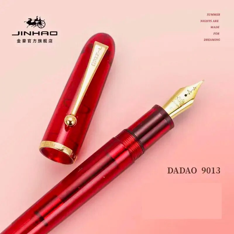 Jinhao 9013 DaDao Series Fountain Pen – Acrylic Body, Fine Heartbeat Nib, Includes Ink Converter - Image 4