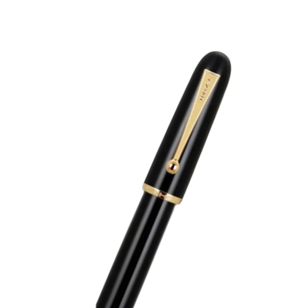 Jinhao 9013 Dadao Series Fountain Pen – Medium Nib, Black Acrylic Barrel with Gold Clip - Image 5