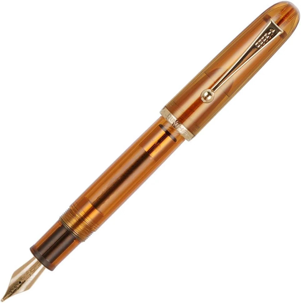 Jinhao 9016 Dadao Series Acrylic Fountain Pen – Fine/Medium Heartbeat Nib, Large Ink Capacity (Transparent Brown) - Image 3