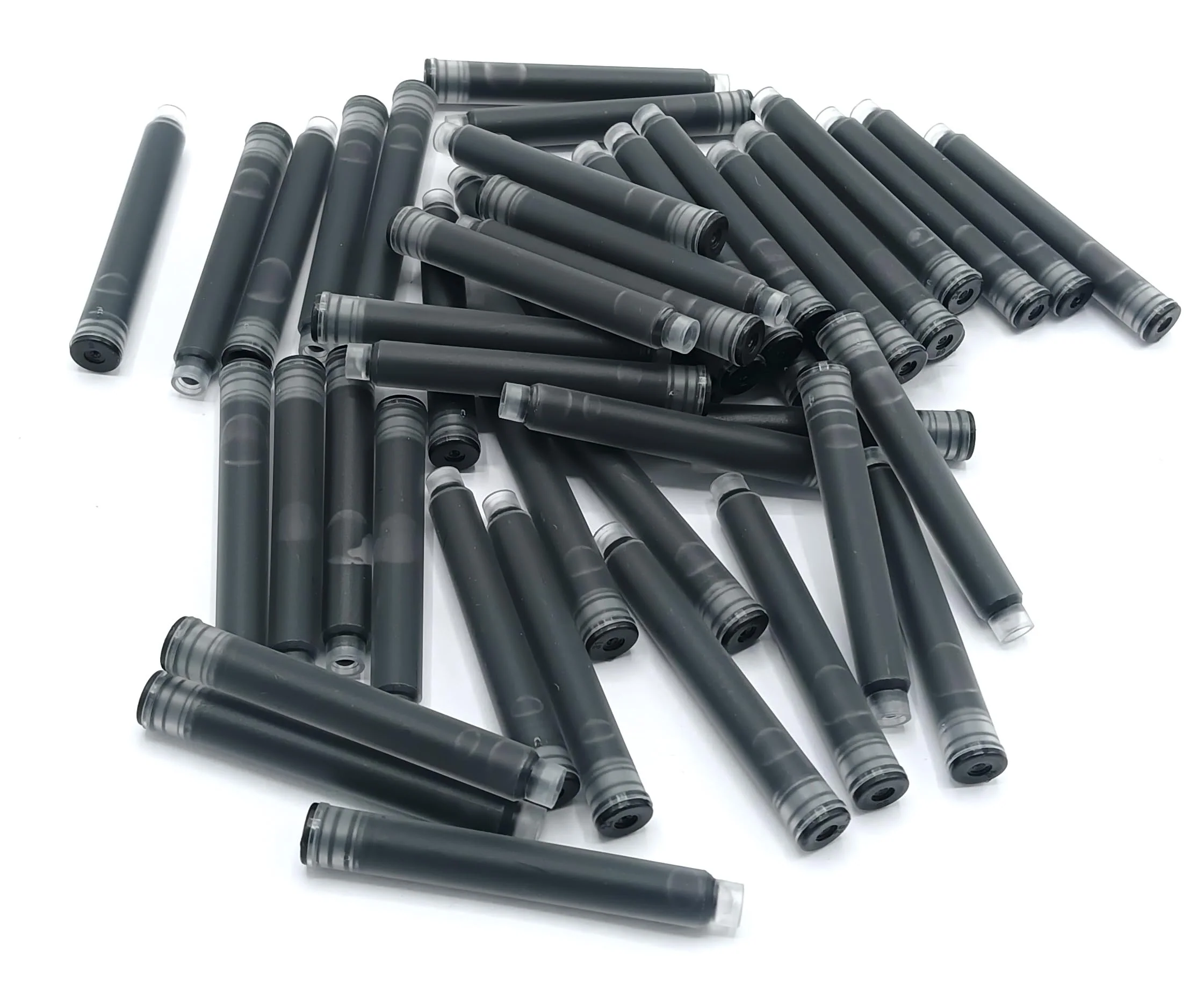 Jinhao Ink Cartridges Refills, Disposable and Universal – 3.4mm Bore Diameter 50Pcs Ink Cartridges Jar for School, Student, and Office (Black) - Image 3