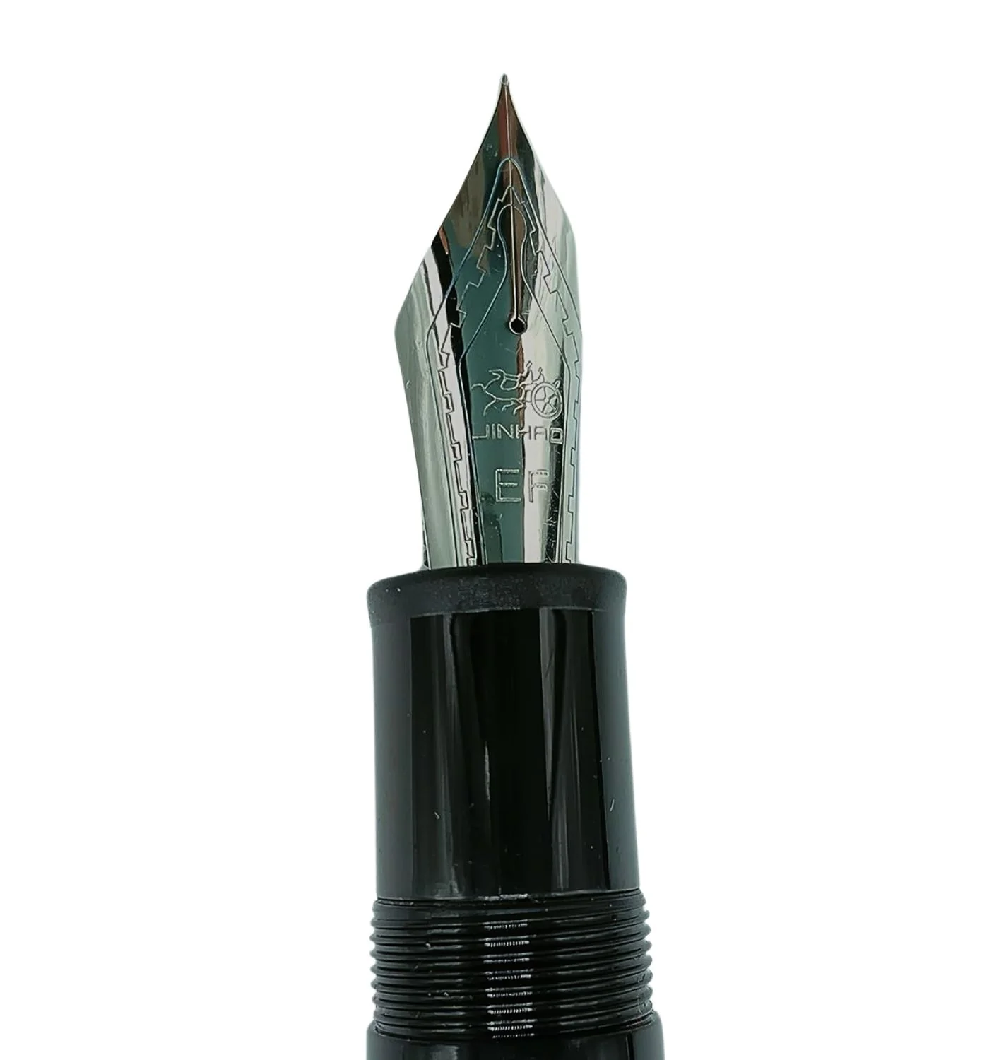 Jinhao X159 Black Fountain Pen – Extra Fine, Fine, or Medium Nib Options, Silver Clip, Big Size Acrylic Pen with Converter - Image 6