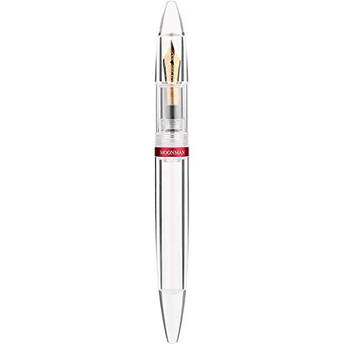 Moonman M2 Acrylic Clear Transparent Eyedropper filled Fountain Pens - Image 2