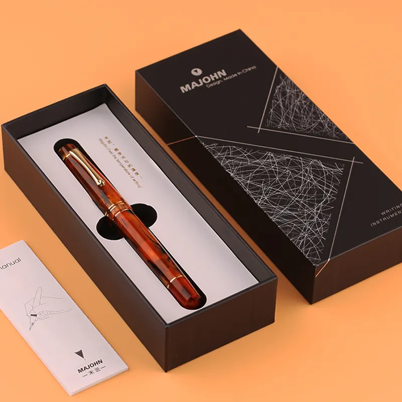 Moonman M800 Amble Acrylic Fountain Pen, Fine Nib with Converter and Pen Box Set - Image 5