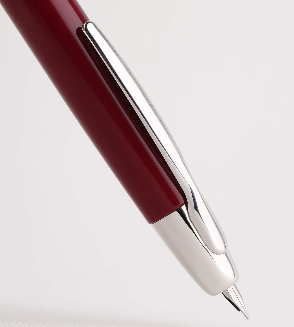 Moonman A1 Press Fountain Pen with Box, Retractable Extra Fine Nib Metal Wine Red Ink Pen with Converter for Writing (With Clip Version) - Image 2