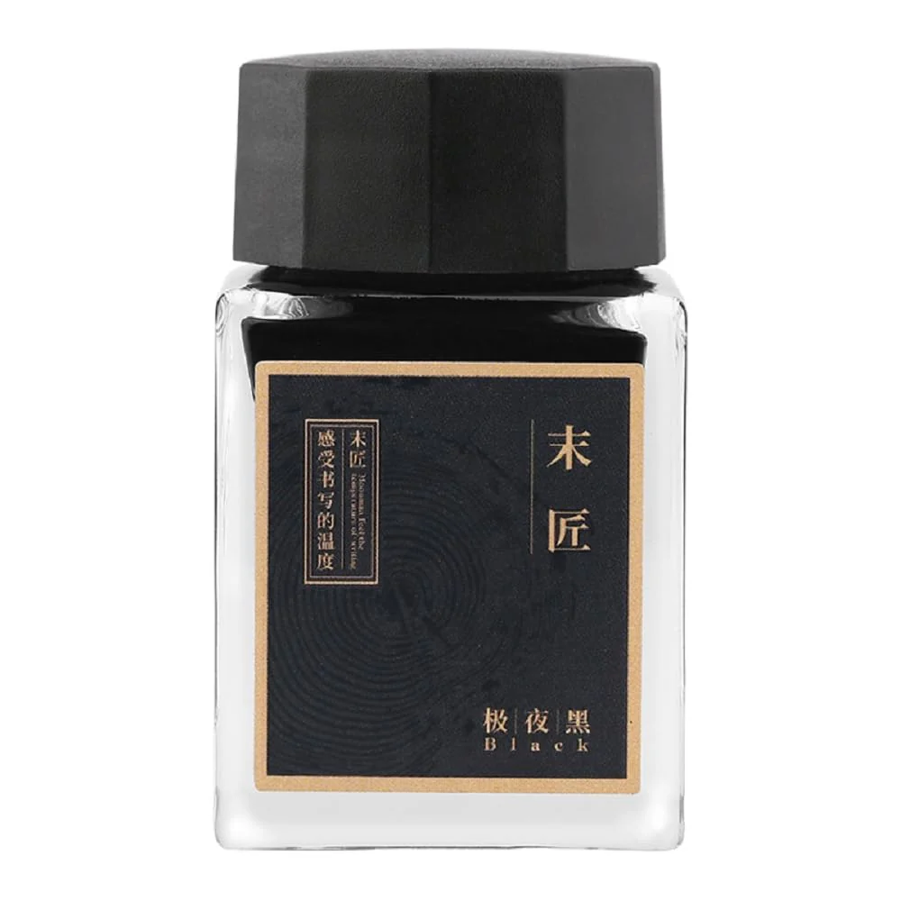 Moonman Fountain Pen Bottled Ink, Non Carbon, No Blocking, 20 ml Colour bottle Ink With Classic Designed Bottle (Black) - Image 6