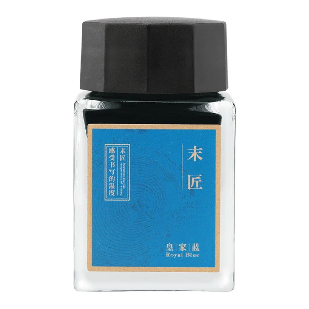 Moonman Fountain Pen Bottled Ink, Non Carbon, No Blocking, 20 ml Colour bottle Ink With Classic Designed Bottle (Royal Blue) - Image 5