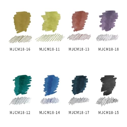 Moonman - Dark Green 18ml Glass Bottle With Colorful Fresh Pigment Type, Waterproof Ink That Does Not Fade, Classic Designed Bottle Ink - Image 5