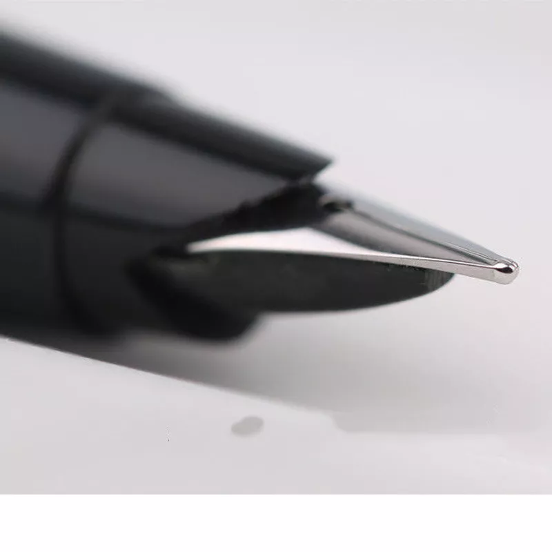 Moonman 80s Black Pocket Fountain Pen – Silver Clip, Fine Nib - Image 2