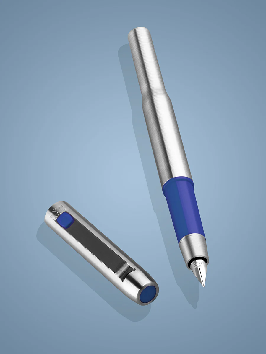 Moonman B25 Spades Ares Fountain Pen – Fine Nib (0.5mm), Stainless Steel - Image 11