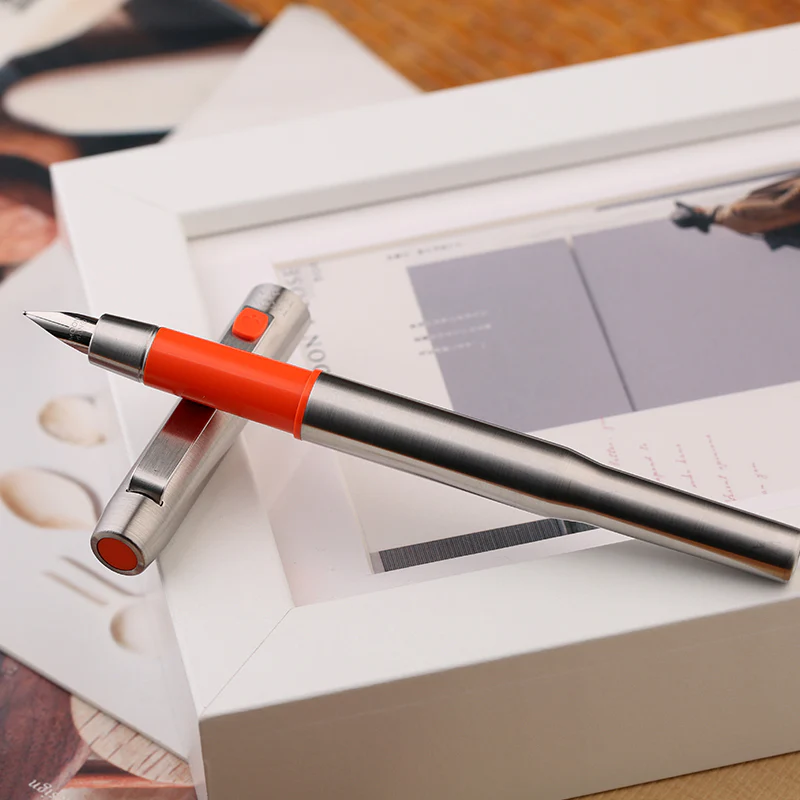 Moonman B25 Spades Ares Fountain Pen – Fine Nib (0.5mm), Stainless Steel - Image 8