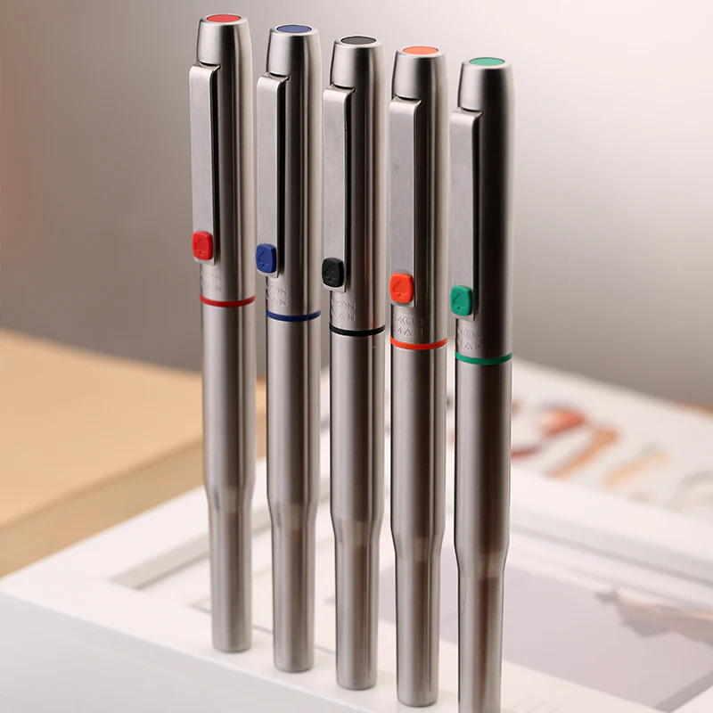 Moonman B25 Spades Ares Fountain Pen – Fine Nib (0.5mm), Stainless Steel - Image 9