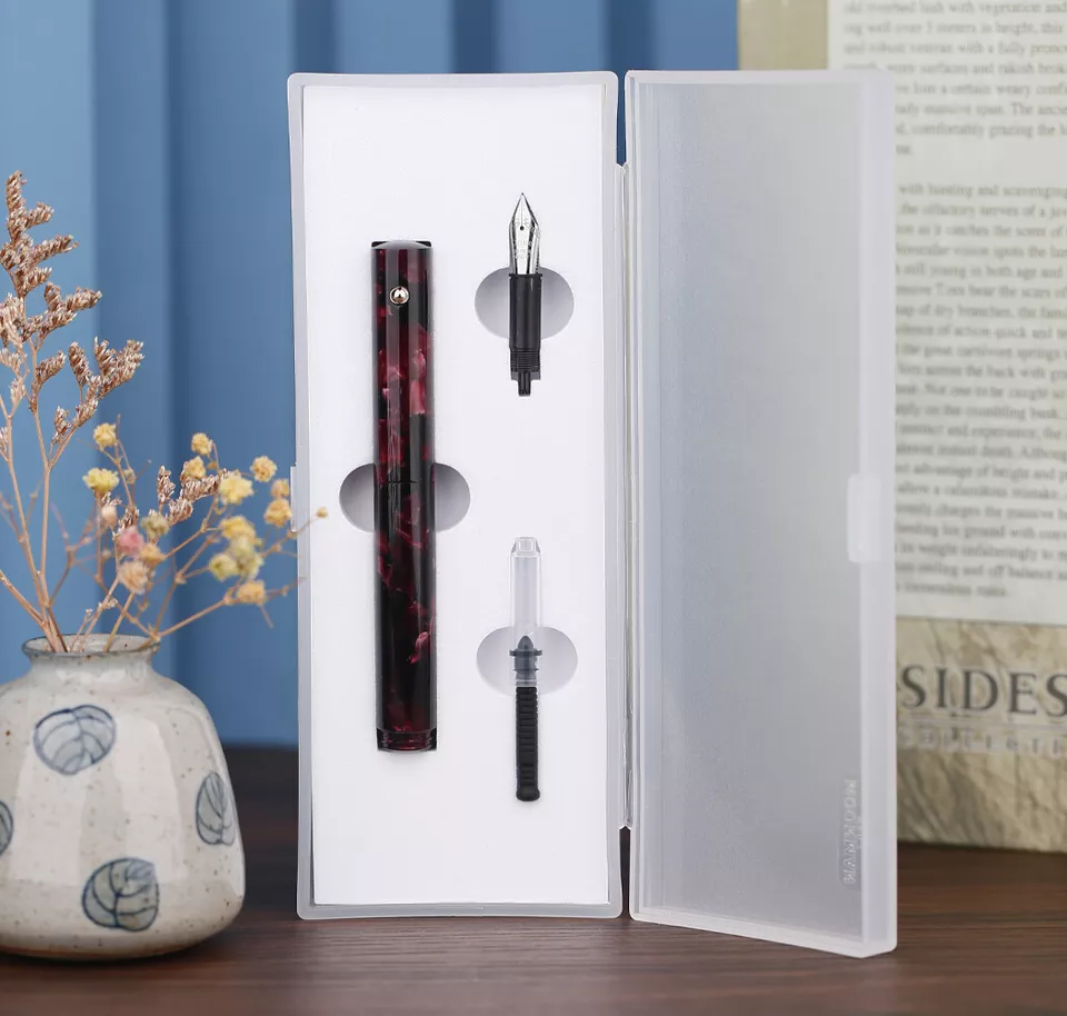 Moonman N8 Convertible Fountain Pen (EF Nib & Glass Nib) - Rose - Image 6