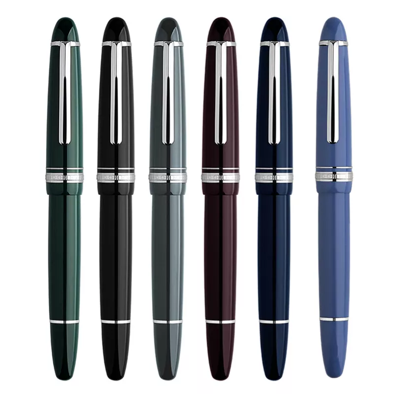 Moonman P136 Piston Fountain Pen – Black Resin Body with Silver Clip, Extra Fine, Fine, Medium, Broad Nib Options, Comes with Gift Box - Image 8