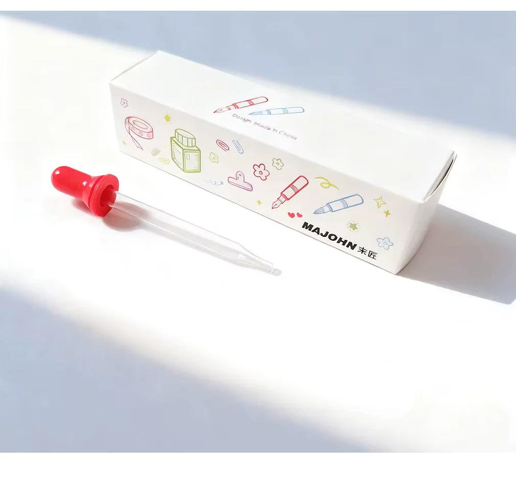 Moonman Wancai Mini Special Edition Lucky Blossom Transparent Fountain Pen – Limited Design, Gold Nib, Pocket Eyedropper Pen - Image 3
