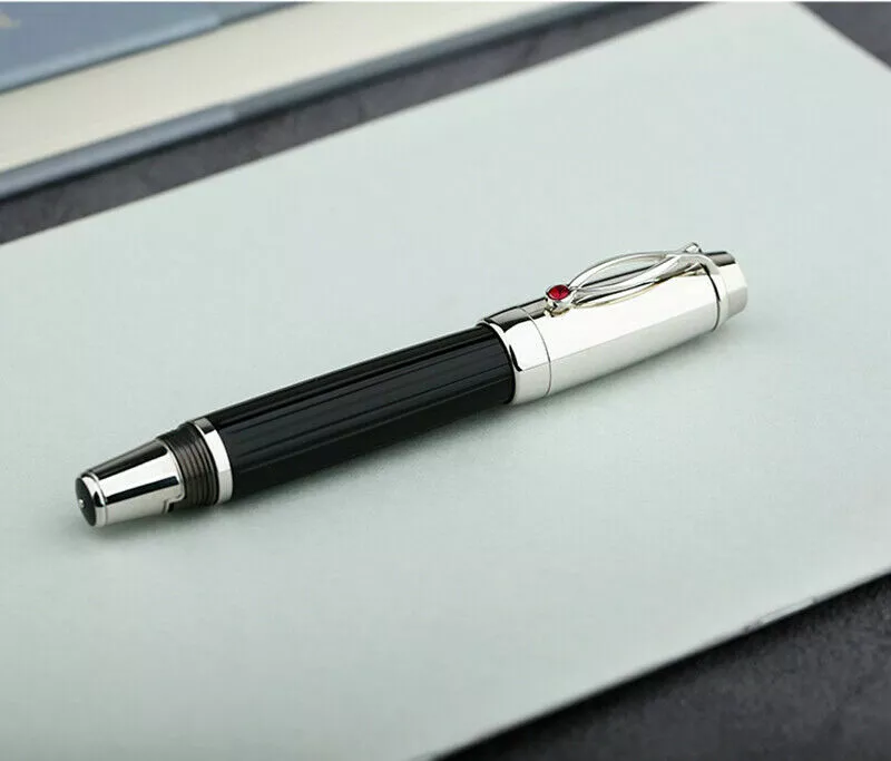 Moonman X1 Retractable Fountain Pen, Extra Fine Nib, Black Resin with 6 Black Ink Cartridges - Image 5