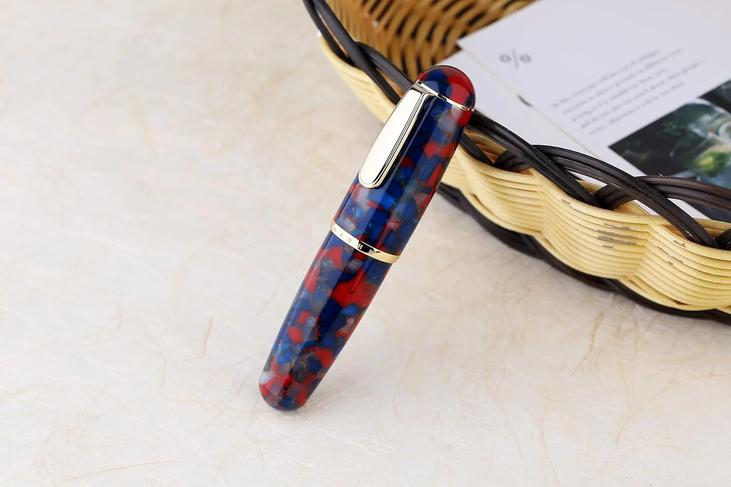 Moonman Q1 Fountain Pen Extra Fine Nib Black Acrylic, Little Fat Man Eyedropper Filling Pocket Pen Large Capacity Clown