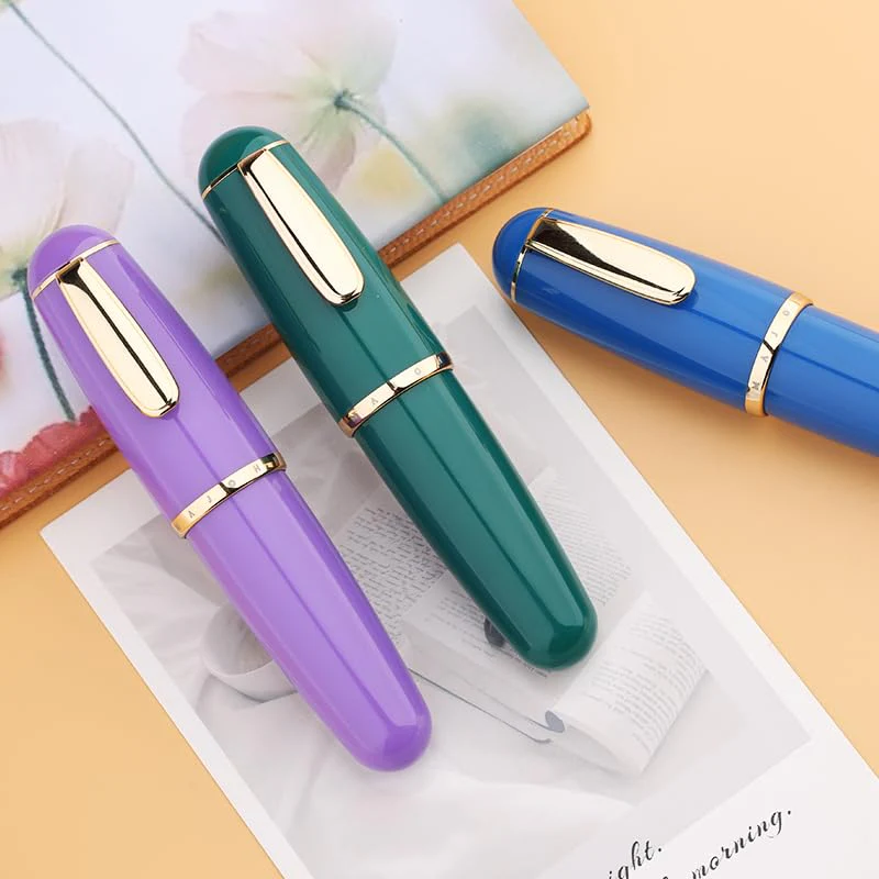 Moonman Q1 Mini Eyedropper Extra Fine Fountain Pen, Levender Resin Short Pocket Pen,Large Capacity Writing Pen Case Set - Image 4