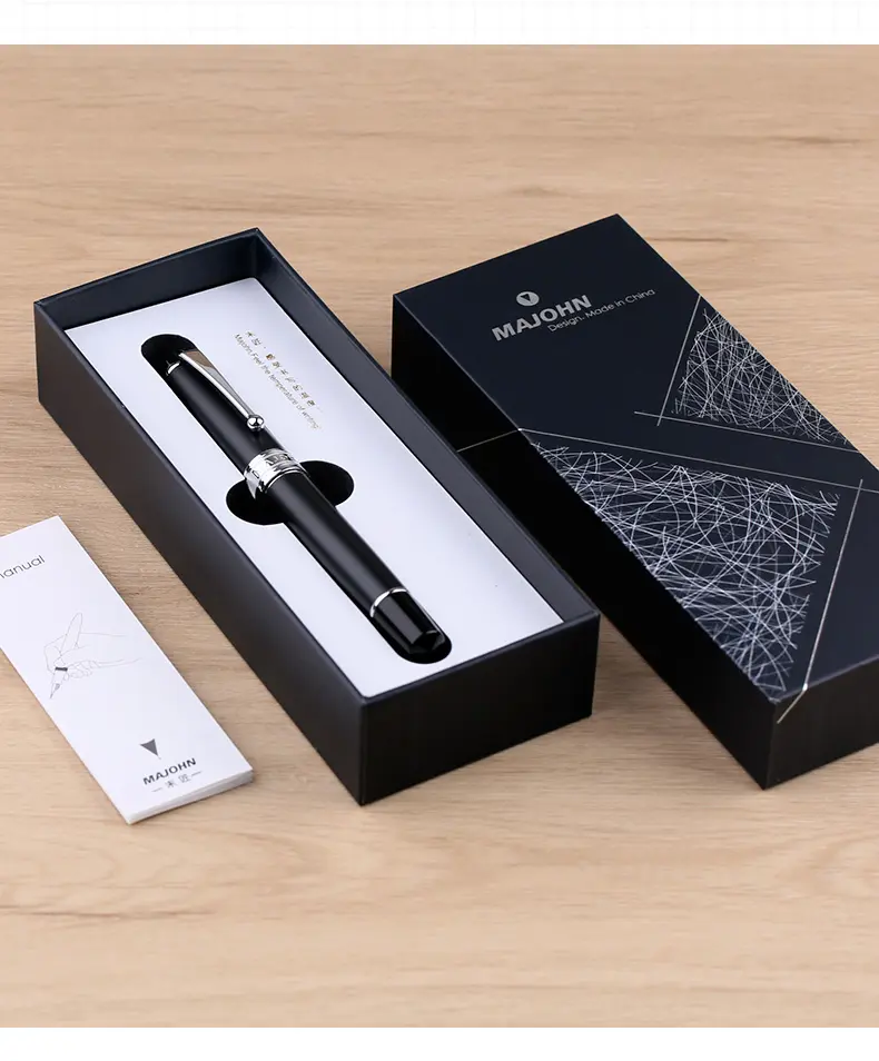 Moonman T5 Piston Fountain Pen – Matte Black, Large Ink Capacity, Resin Body, Fine/Medium/Extra Fine Nib, Gift Box Included - Image 7