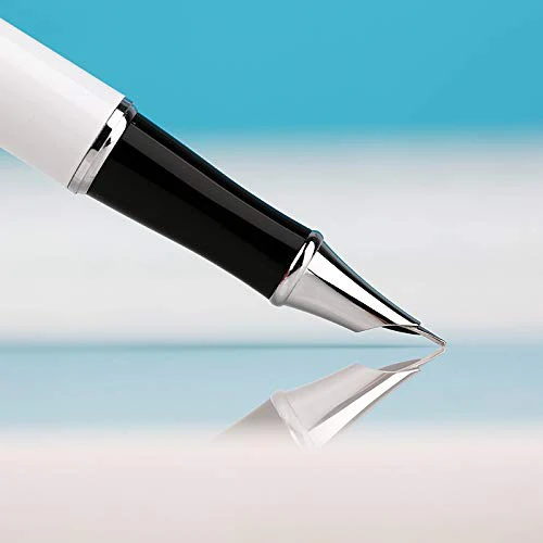 Moonman Zhi 08E Fountain Pen Hooded Extra Fine Nib 0.38 mm Writing Ink Pens Office Supplies (Acrylic Blue) - Image 3
